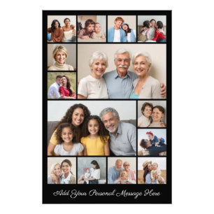 14 Photo Collage Add A Greeting Photo Enlargement Print