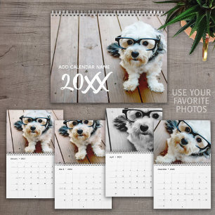 14 Photo - Full Coverage Whimsical Type Calendar