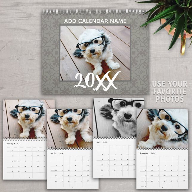 14 Photo - Photos cover entire page on Custom Calendar (Creator Uploaded)