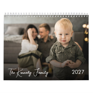 14 Photos & Custom Captions Personalised Family Calendar
