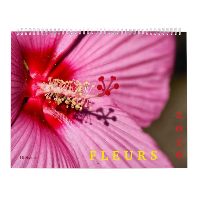 14 photos of flowers calendar (Cover)