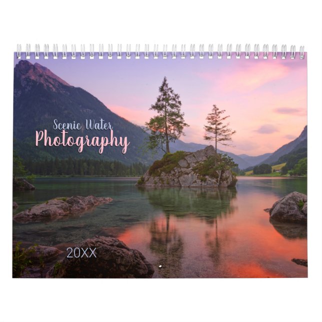 14 Scenic Water Photos, or Use Your Photos Calendar (Cover)
