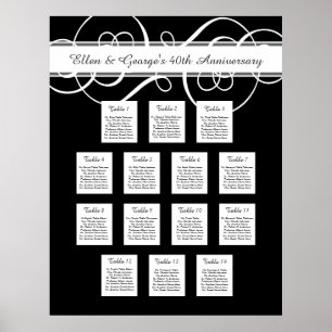 14 Table Wedding Anniversary Seating Chart