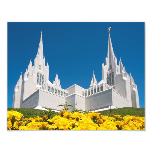 14" x 11" Photo LDS San Diego Temple Print (Front)