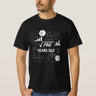 14 Year Old Bday Geeky Math 14th birthday Gift T-Shirt