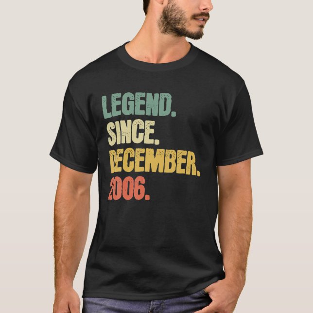 14 Year Old Boys Girls Shirt Gift Legend Since Dec (Front)