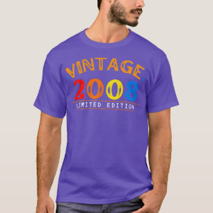 14 Year Old Gifts Vintage 2008 Limited Edition 14t T-Shirt