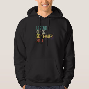 14 Year Old  Legend Since September 2008 14th Birt Hoodie
