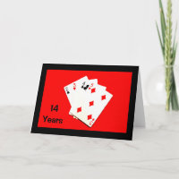 14 Years Is A Big Deal! Anniversary Card