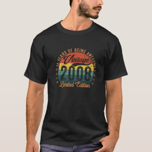 14 Years Of Being Awesome Vintage 2008 Limited Edi T-Shirt