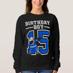 14 Years Old Boy Ice Hockey Player Kids 14th Birth Sweatshirt