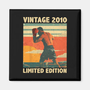 14 Years Old Gift Vintage Boxing Lover 14th Birthd Magnet