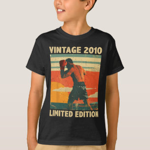 14 Years Old Gift Vintage Boxing Lover 14th Birthd T-Shirt