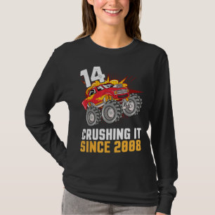 14 Years Old Happy Birthday Trucker Cruising It Si T-Shirt