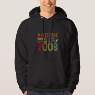 14 Years Old Retro Awesome 2008 Editon 14th Birth Hoodie