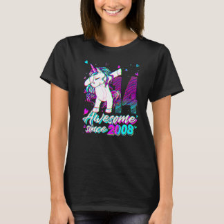 14 Years Old Unicorn Dabbing 14th Birthday Unicorn T-Shirt