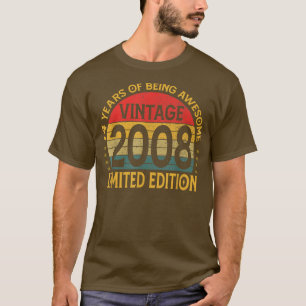 14 Years Old Vintage 2008 Limited Edition 14th Bir T-Shirt