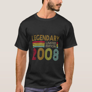 14 Yrs Old Retro Legendary 2008 Editon 14th Birth T-Shirt