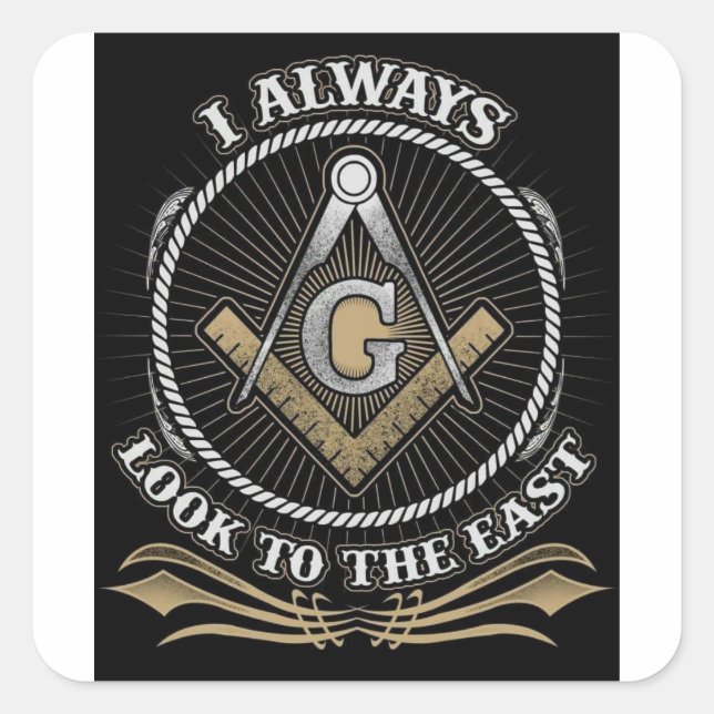 14b29aee7e50e151a840c4797e0f4d4c--masonic-lodge-ea square sticker (Front)