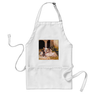 14b   Mother &amp; her Puppies Standard Apron