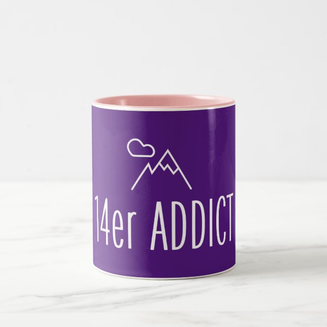 14er Addict Two-Tone Coffee Mug (Center)