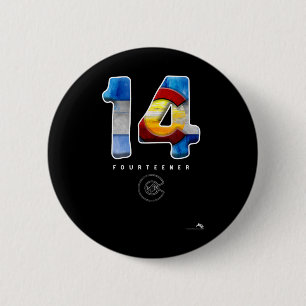 14er Mountain Climbing Colorado - Fourteener 6 Cm Round Badge