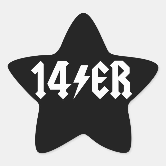 14er star sticker (Front)