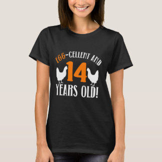 14th Birthday 14 Years Old Chicken Farmer chicken  T-Shirt