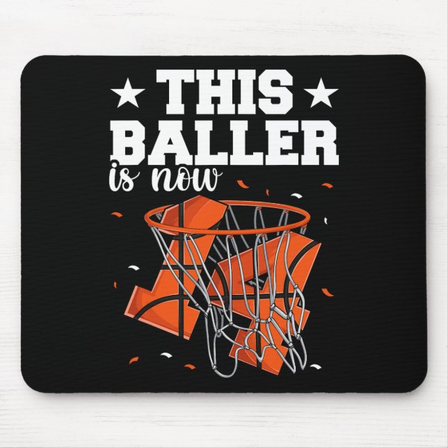 14th Birthday Basketball  Boys Mouse Mat (Front)