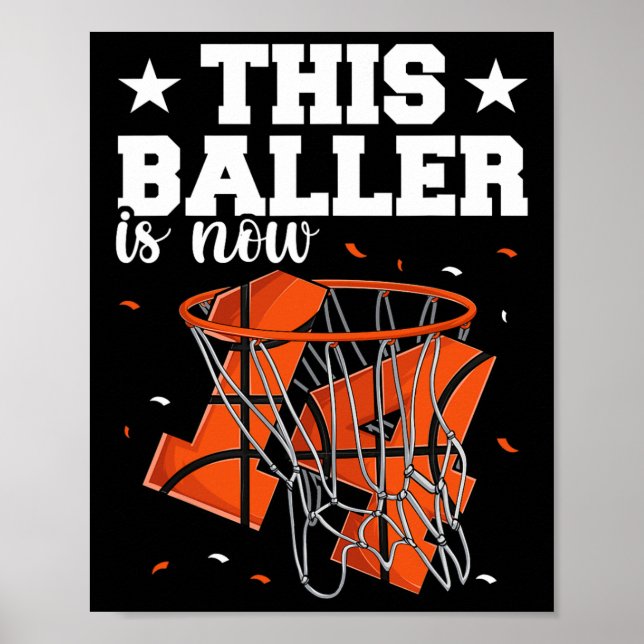 14th Birthday Basketball  Boys Poster (Front)