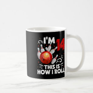 14th Birthday Boy Bowling This Is How I Roll 14 Ye Coffee Mug