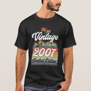14Th Birthday Decoration Vintage 2007 Limited Edit T-Shirt