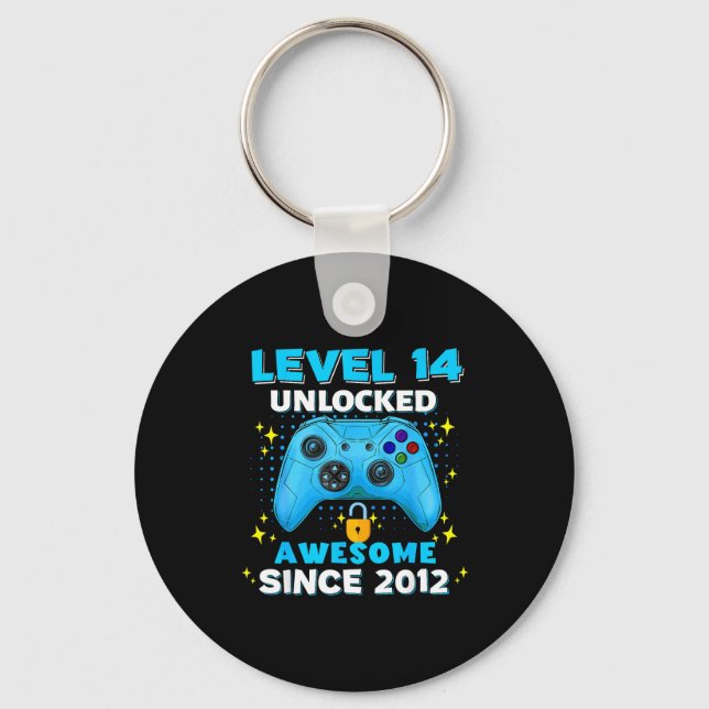 14th Birthday For Boys 14 Years Birthday Kids  Key Ring (Front)