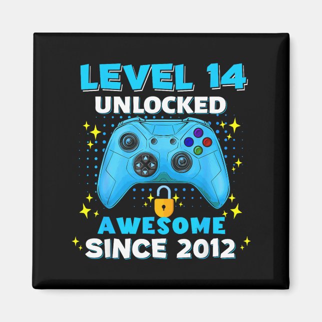 14th Birthday For Boys 14 Years Birthday Kids  Magnet (Front)