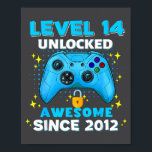 14th Birthday For Boys 14 Years Birthday Kids  Poster<br><div class="desc">14th Birthday For Boys 14 Years Birthday Kids</div>