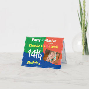14th Birthday Invitation with Photo