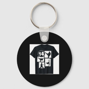 14th Birthday Karate Taekwondo 14 Years Old Boy Key Ring
