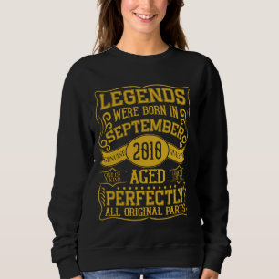 14th Birthday Legends Were Born In September 2010 Sweatshirt