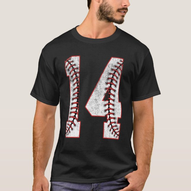 14th Birthday Party Fourteen 14 Year Old Baseball  T-Shirt (Front)