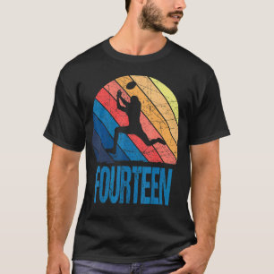 14th Birthday Retro American Football 14 Years Old T-Shirt
