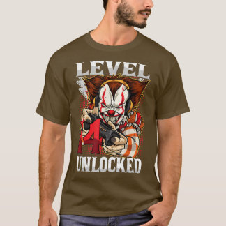 14th Birthday Video Gamer Scary Clown Turning 14 G T-Shirt