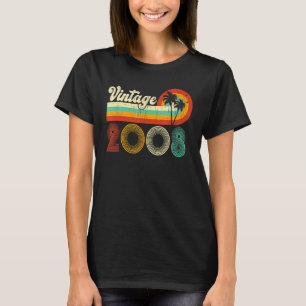 14th Birthday Vintage 2008 14 Year Old Retro Boys T-Shirt