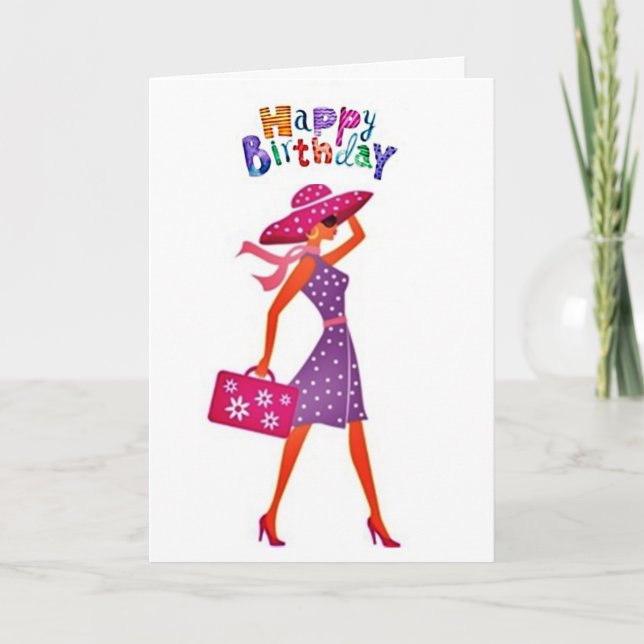 **14th BIRTHDAY & YOU ARE BEAUTIFUL** Card (Front)