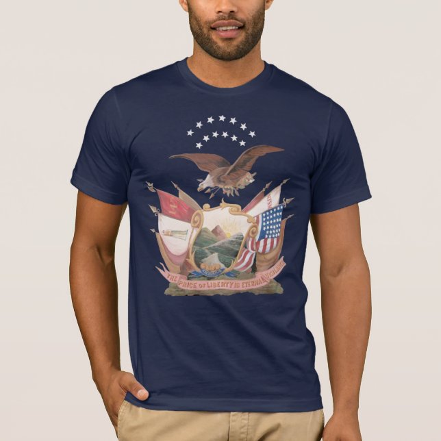 14th Brooklyn N.Y.S.M. Flag T-Shirt (Front)