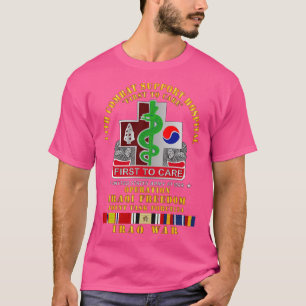 14th Combat Support Hospital w Iraq SVC Ribbons OI T-Shirt