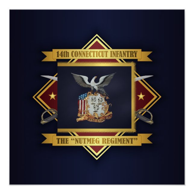 14th Connecticut Volunteer Infantry Poster (Front)