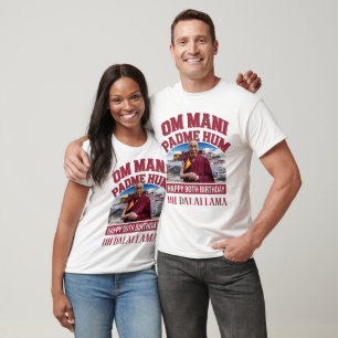 14th Dalai Lama 90th Birthday Commemorative T-Shirt