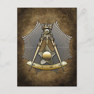 14th Degree: Grand Elect Mason Postcard