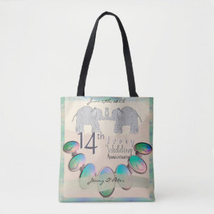 14th Ivory Opal AnniversaryTote Tote Bag