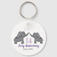 14th ivory wedding anniversary elephant